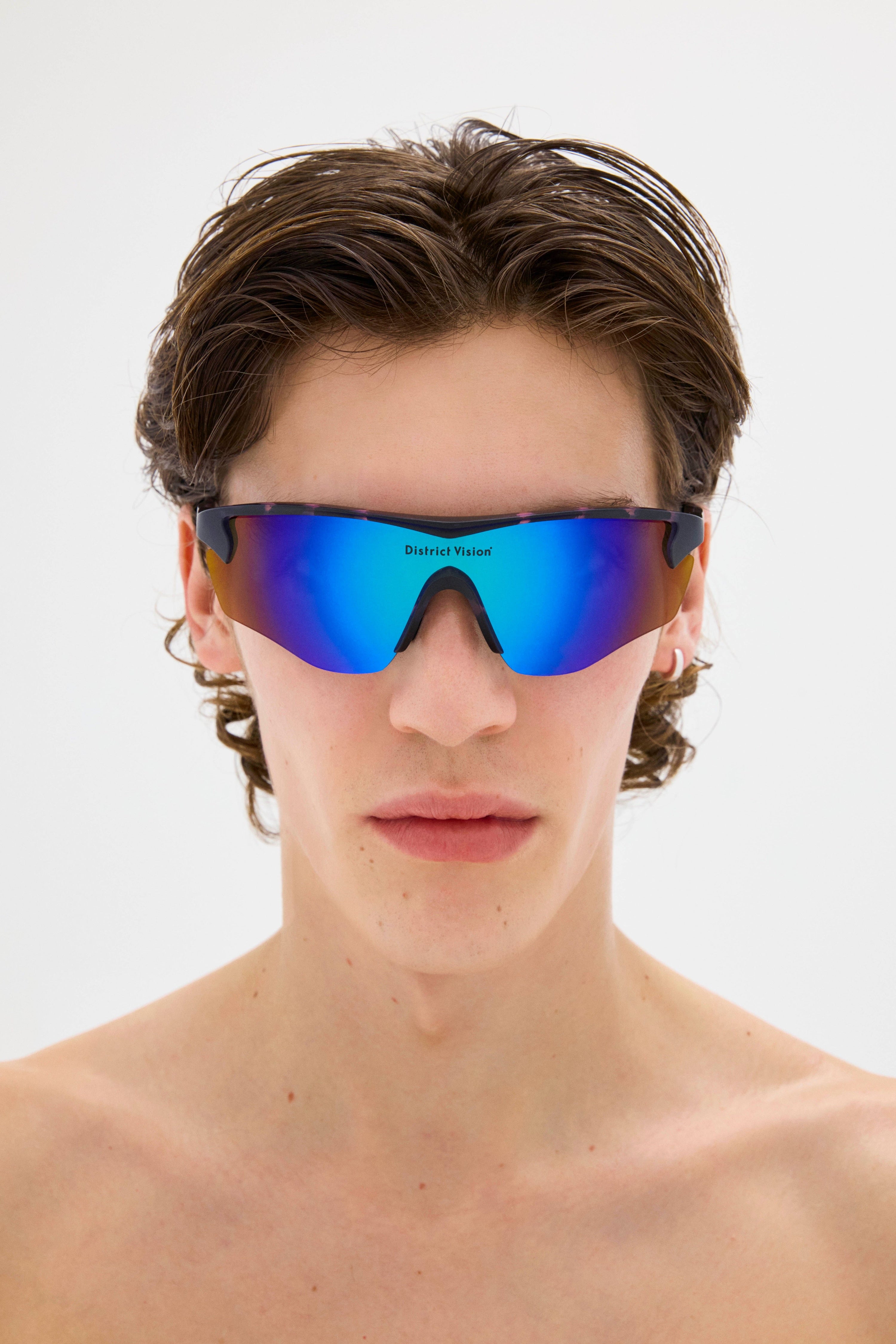 Junya Navy Pink Mosaic/D+Blue Mirror