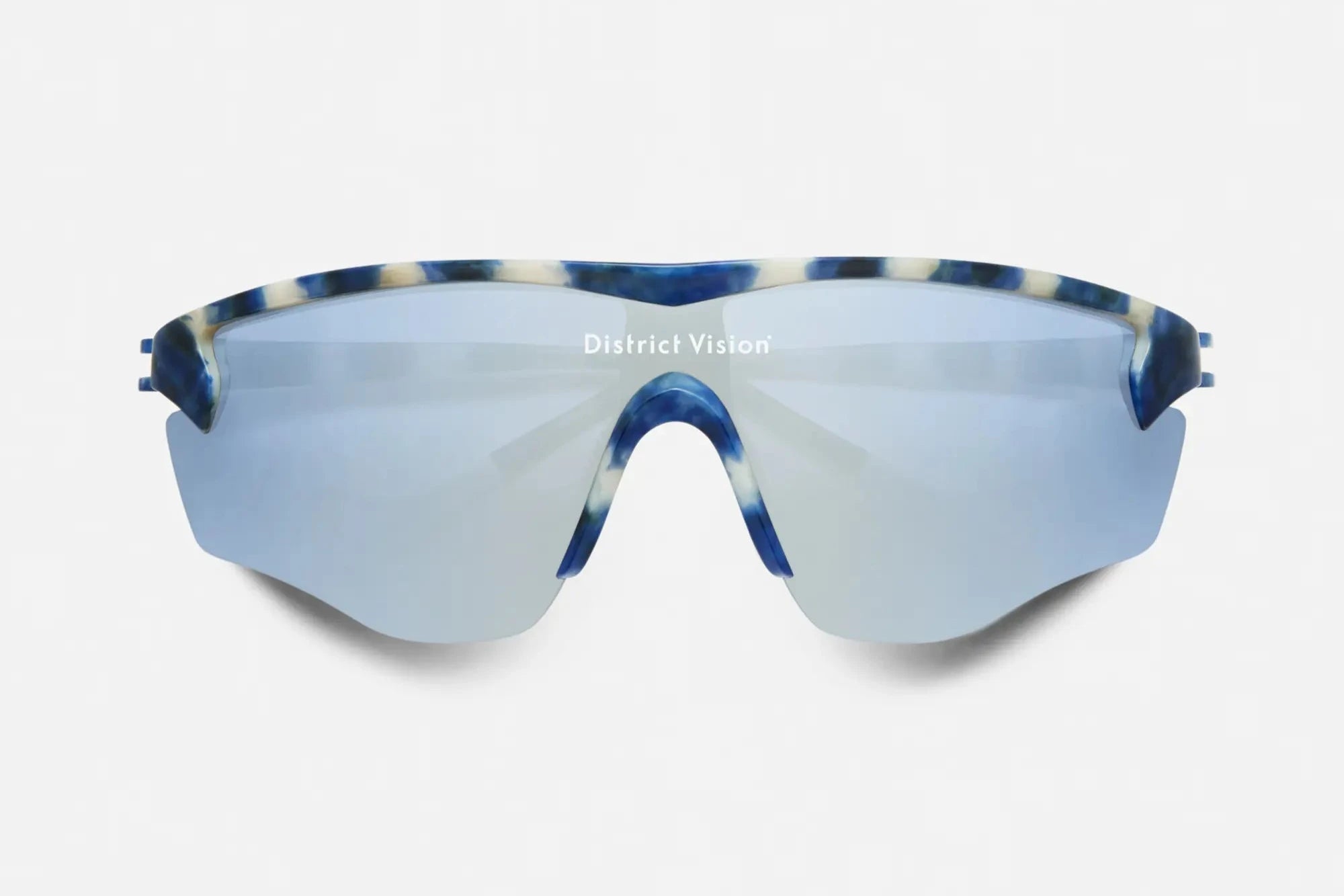 Junya Navy Mosaic/D+Silver Flash Mirror