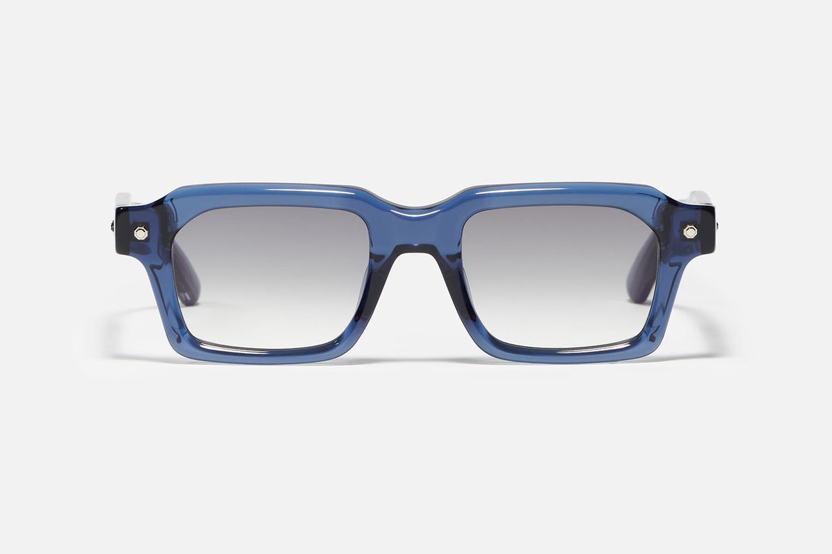 P19 C136 Dark Blue Translucid/silver Plated