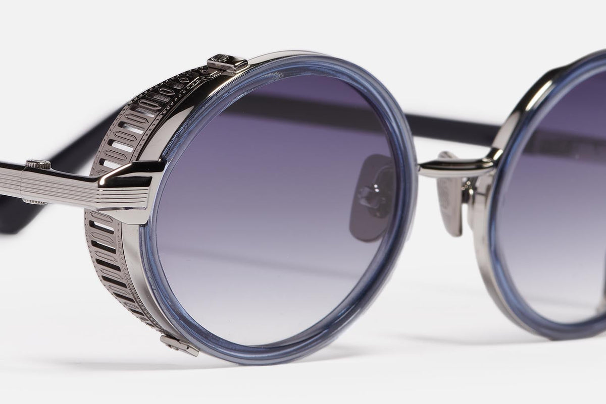 Steve C425 Dark Blue Translucid/ruthenium Plated